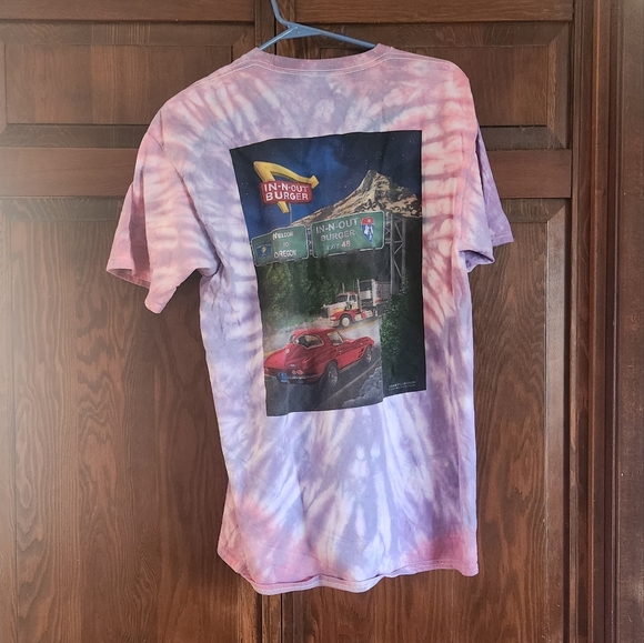 Upcycled tie dye mens tee - Picture 2 of 2